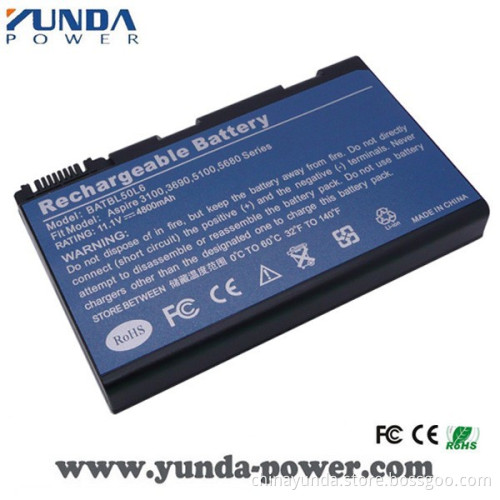 Factory Price 11.1V 4800mah Laptop Battery for ACER 50L6 3100 3690 5630 5650 Series